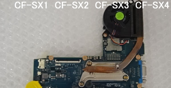 CF-SX1のCPUファン、CF-SX2のCPUファン、CF-SX3のCPUファン、CF-SX4のCPUファン