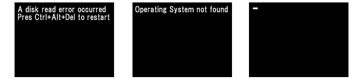 operating system not foundと出て起動しない